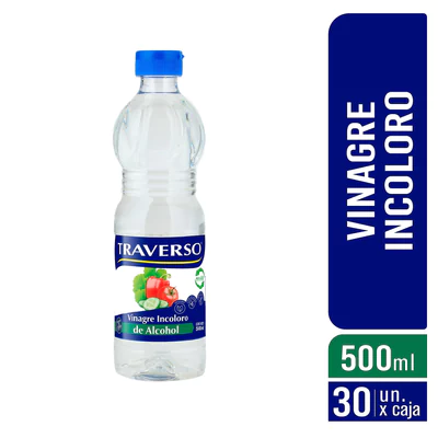 Vinagre de Alcohol Incoloro 500ml - Caja 30 Unidades