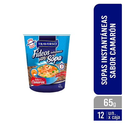 Sopa Instantánea Camarón - Caja 12 Unidades
