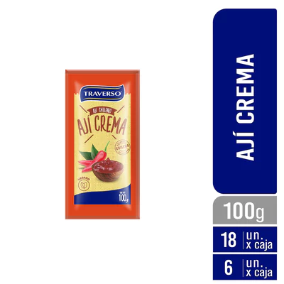 Ají Crema Sachet 100g - Caja 108 Unidades