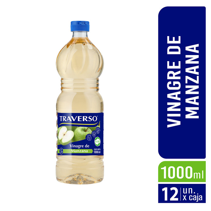Vinagre de Manzana 1lt - Caja 12 Unidades - Vinagre manzana 1000ml 2.jpg