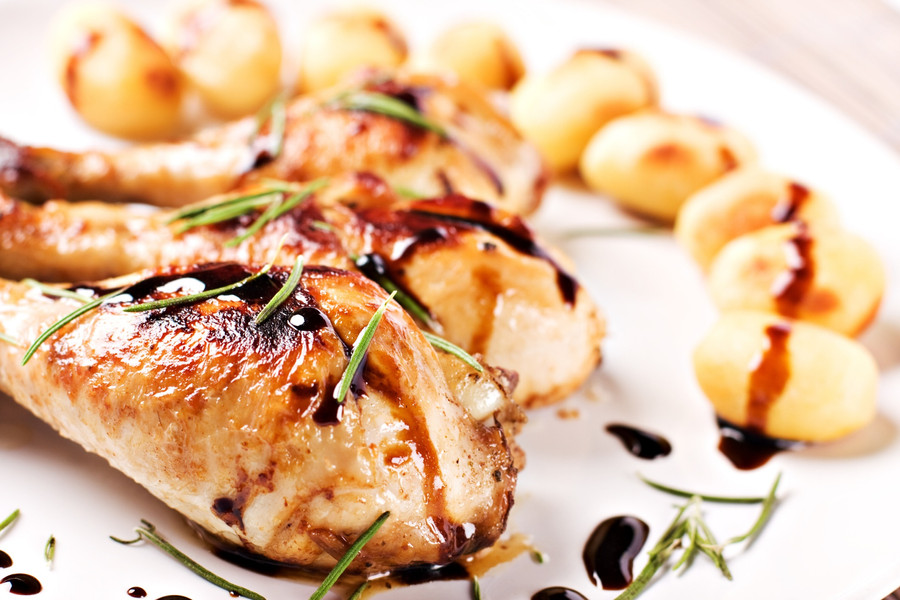 Trutros de pollo con Vinagre balsámico Di Modena