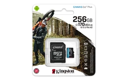 Tarjeta de memoria Kingston Canvas Go! Plus, 256GB, MicroSD UHS-I Clase 10, Adaptador SD