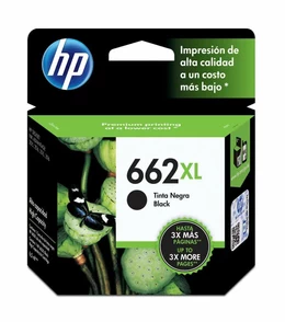 Cartucho de tinta original HP 662XL, Hasta 360 páginas, Negro