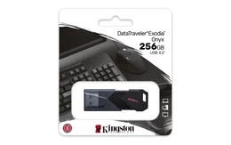 Pendrive Kingston DataTraveler Exodia Onyx, 256 GB, USB, 3.2 Gen 1, Negro