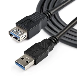 Cable Extensor USB 3.0 StarTech.com USB3SEXT2MBK, 2m, USB A Macho a Hembra, 5 Gbit/s, Negro