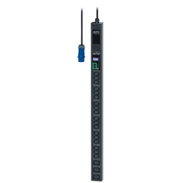 PDU APC EPDU1116M Regulado, Monofásico, 16A, 230V, (18) C13, (3) C19, Vertical, 0U, LCD