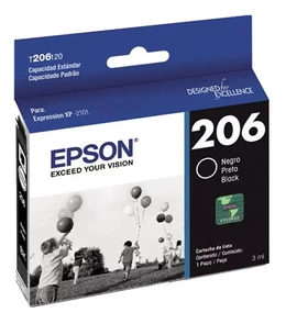 Cartucho de tinta Original Epson 206, Negro