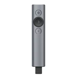Presentador apuntador Logitech Spotlight, inalámbrico Bluetooth, RF, Gris