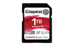 Tarjeta de memoria Kingston Canvas React Plus 1 TB SD UHS-II Clase 10