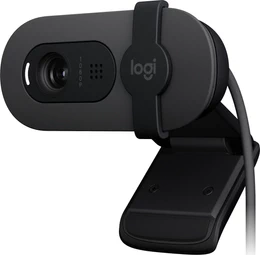 Cámara web Logitech BRIO 100, 1080p, USB, Con micrófono, Negro