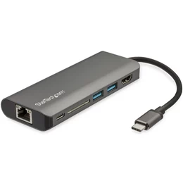 Docking Station StarTech.com DKT30CSDHPD3 USB-C a HDMI 4K, 2x USB 3.0, SD/SDHC, GbE, PD 60W, Thunderbolt 3, Negro/Gris