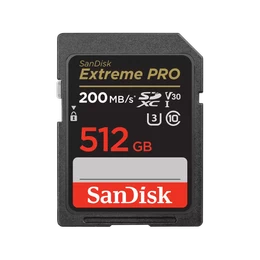 Tarjeta de memoria flash SanDisk Extreme Pro 512 GB, SDXC, Clase 10, V30