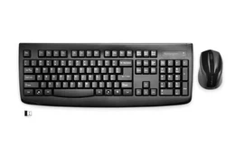 Kit teclado y mouse Kensington Pro Fit, inalámbrico, español, negro, Antiderrame