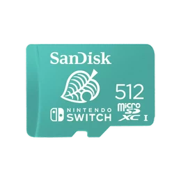 Tarjeta de memoria MicroSDXC SanDisk 512GB, UHS-I, 100MB/s, para Nintendo Switch, Verde
