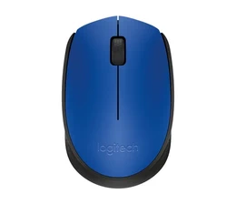 Mouse inalámbrico Logitech M170, Ambidextro, USB, Óptico, 1000 DPI, Azul