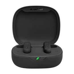 Audífonos inalámbricos JBL Wave Flex, micrófono, Bluetooth, IP54, Negro