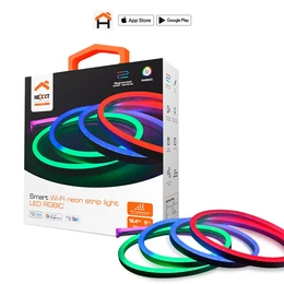 Cinta LED de Neón inteligente Nexxt Solutions Connectivity NHB-S614, Wi-Fi RGBIC de 5m