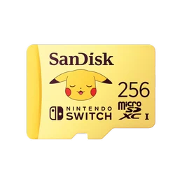 Tarjeta de Memoria MicroSD SanDisk 256GB, V30, 100MB/s, para Nintendo Switch, Pokémon 