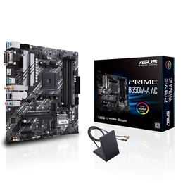 Placa madre Asus PRIME B550M-A AC, AMD AM4 mATX con PCIe 4.0, M.2 DUAL, WiFi