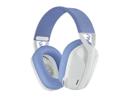 Audífonos Gamer Inalámbricos Logitech G435 LIGHTSPEED Headset, Bluetooth, USB, Blanco crudo y lila