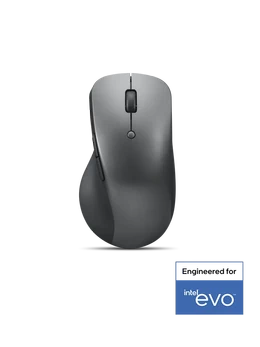 Mouse Lenovo profesional, Bluetooth Recargable, 2400 DPI, 6 Botones, Gris