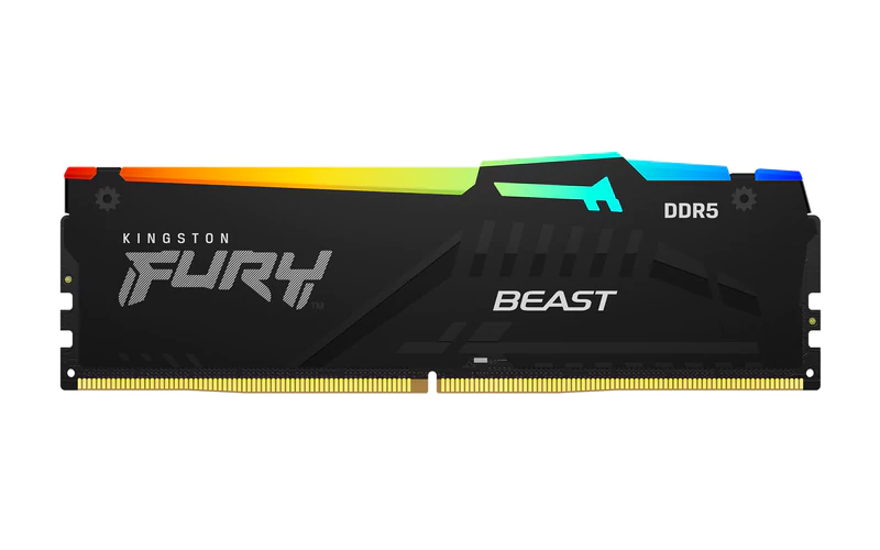 Memoria RAM Kingston FURY Beast 16GB DDR5 5600MT/s CL36, RGB, DIMM