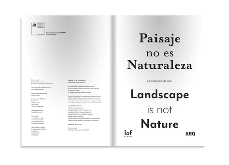 Paisaje no es Naturaleza / Landscape is not Nature - vista alternativa