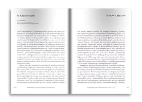 Anita Berrizbeitia | Resituar el proceso / Acelerando el tiempo: el experimento de Eliot en las Blue Hills - vista alternativa