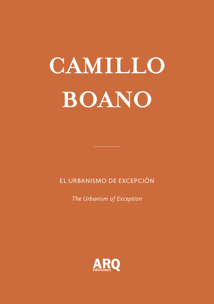 Camilo Boano | Una arquitectura cualquiera / El urbanismo de excepción - 15 ARQDoc Camilo Boano