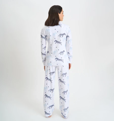 Pijama Rocio Blanco Estampado - vista alternativa