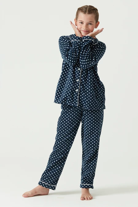 Pijama Sport Polar Kids Azul Marino