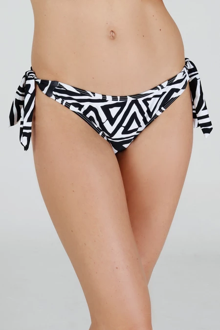 Bottom Bikini Amarra BL Negro