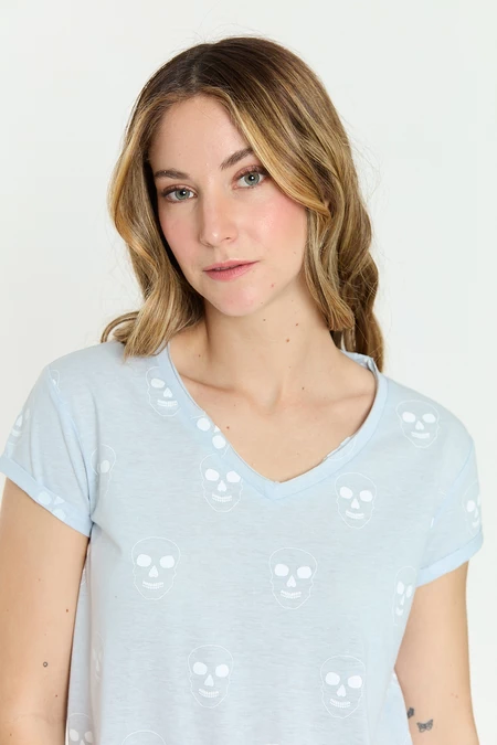 Pijama Victoria Celeste - vista alternativa