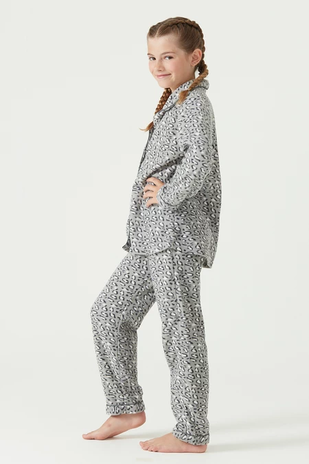 Pijama Sport Polar Kids Gris - vista alternativa