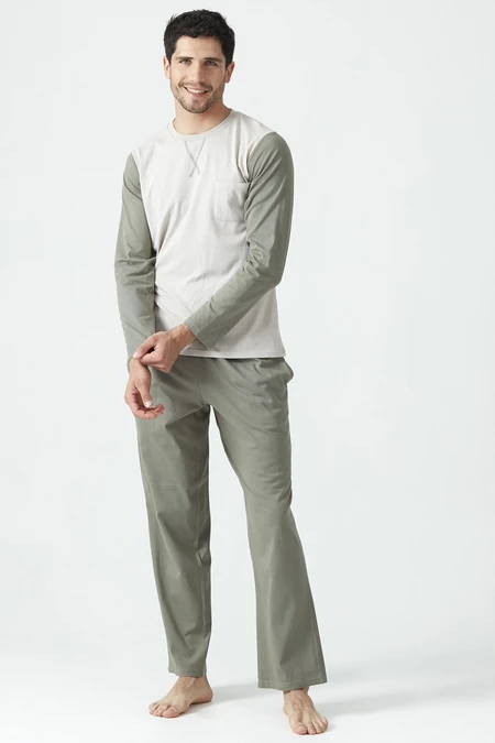 Pijama Tomas Pantalon Largo Greyge