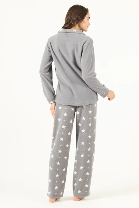 Pijama Print Polar Gris - vista alternativa