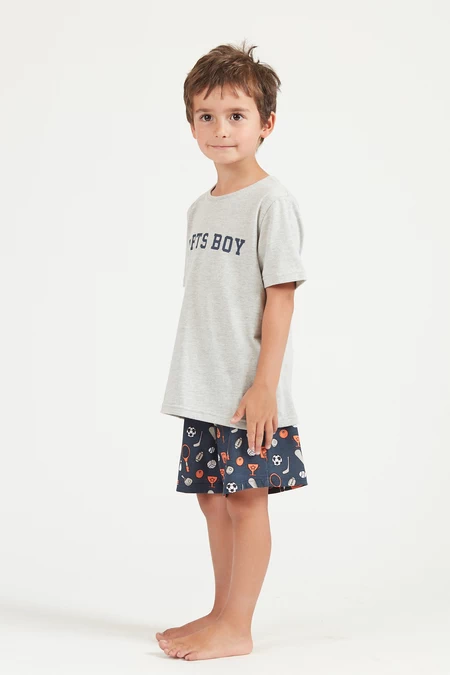 Pijama Tomy Kids Gris - vista alternativa