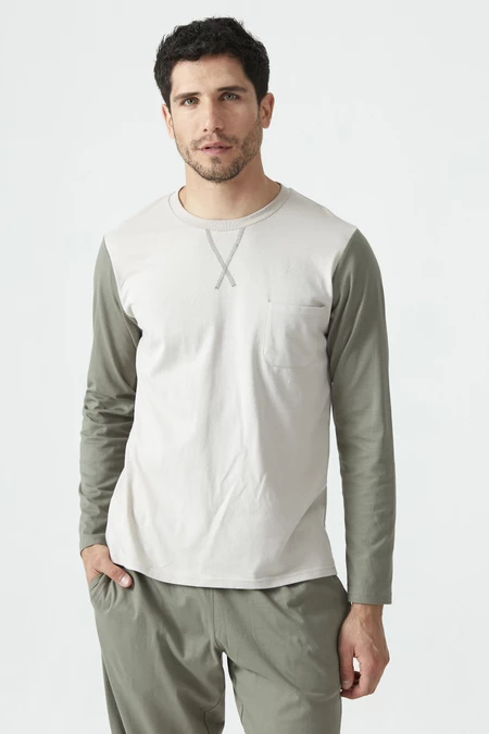 Pijama Tomas Pantalon Largo Greyge - vista alternativa