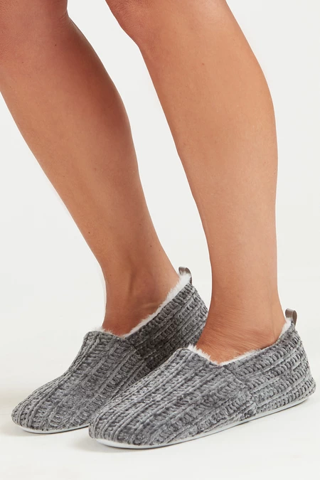 Zapatilla Chenille Charcoal - vista alternativa