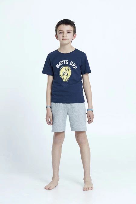 Pijama Tomy Short Kids Azul
