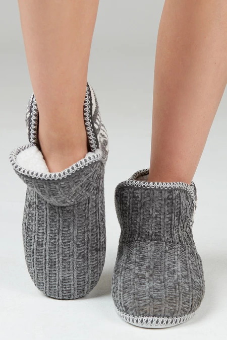 Bota Chenille Charcoal