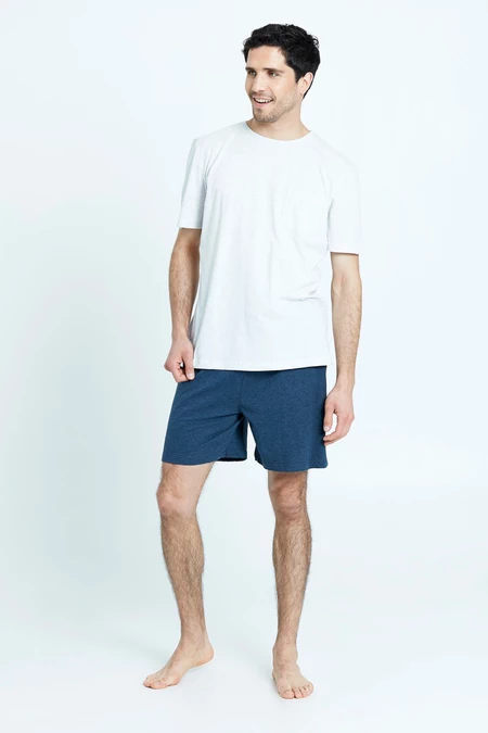Pijama Tomas Short Manga Corta Gris