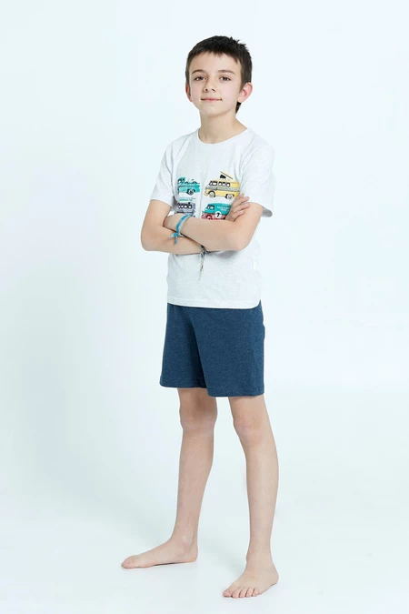 Pijama Tomy Short Kids Gris