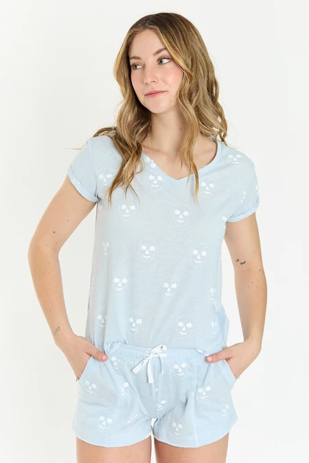 Pijama Victoria Celeste