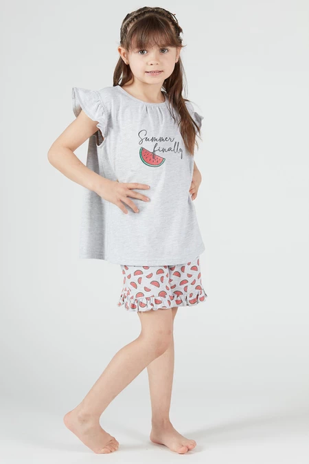 Pijama Jose Short Kids Gris