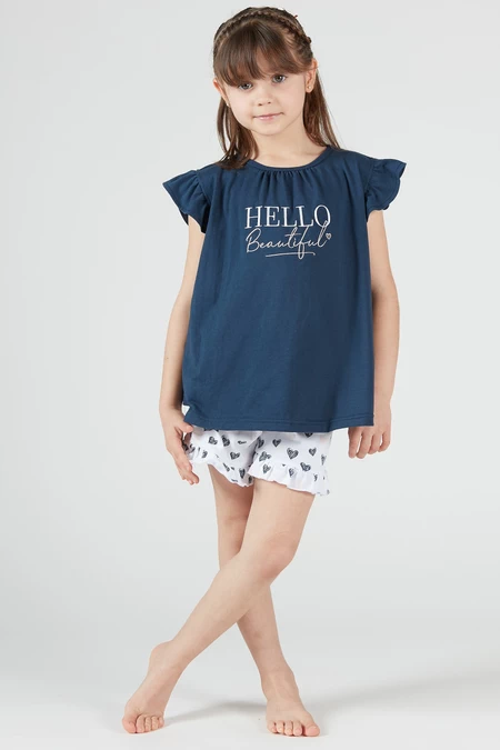Pijama Jose Short Kids Azul