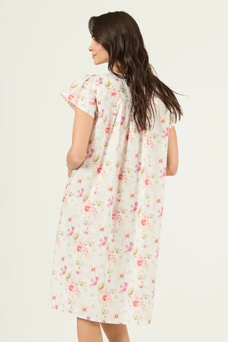 Camisa Tradicional Maria Blanco Flor - vista alternativa