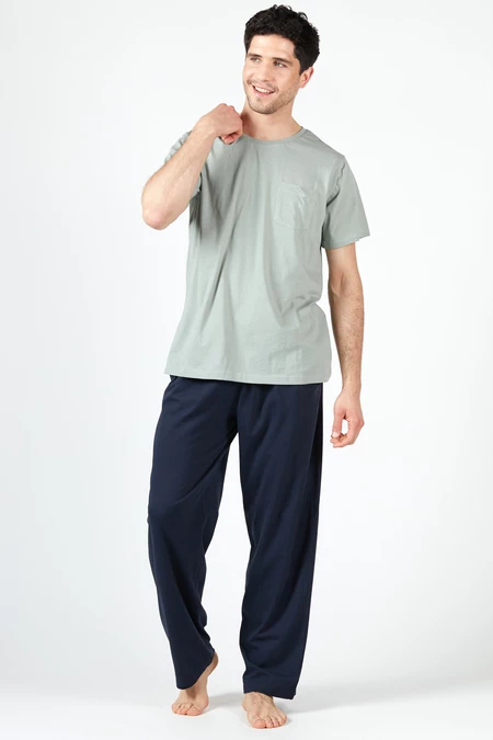 Pijama Tomas Pantalón Manga Corta Verde