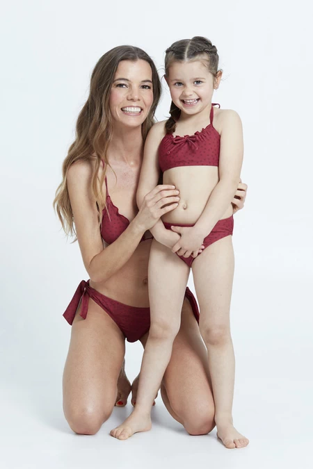 Bikini Eloisa Kids Burdeo - vista alternativa