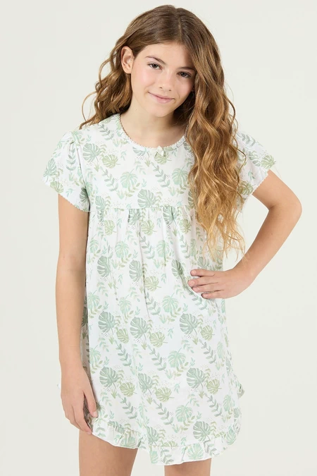 Camisa Baby Paz Blanco Flor - vista alternativa